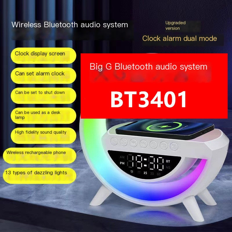 BT-3401 Bluetooth Speaker with Colorful Atmosphere Light